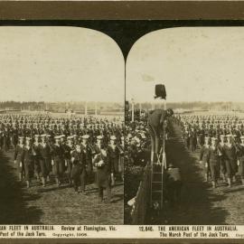 The American Fleet at Flemington Racecourse, 1908