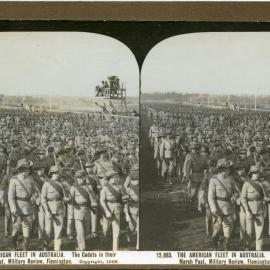 The American Fleet Cadets marching, 1908 