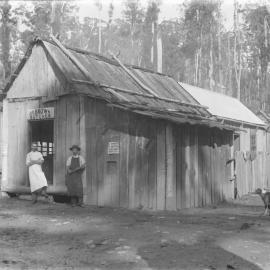 Butcher's shop at Beacon Mine, c. 1898