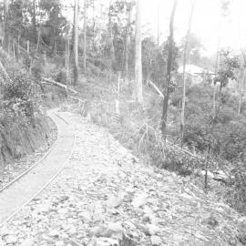 Tram line to the crusher at the Beacon Mine, c.1898