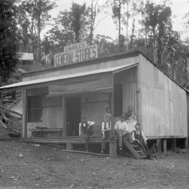 James Marles' general store at the Beacon Mine, c. 1898