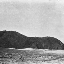 A long distance view of the Byron Bay lighthouse, c.1912