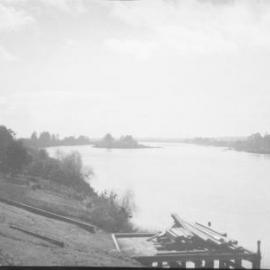 Looking down the Macleay River, 29 July 1923