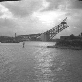 Sydney Harbour Bridge under construction, c.1928