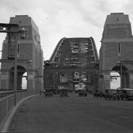 The northern approach to the Sydney Harbour Bridge, c.1932