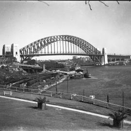 View of the Sydney Harbour Bridge from North Sydney, c.1932