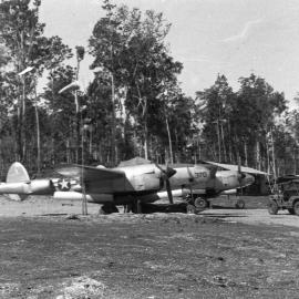 Lockheed P38 Lightning interceptor fighters, 1945