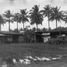 Work sheds and motorpool, 1945