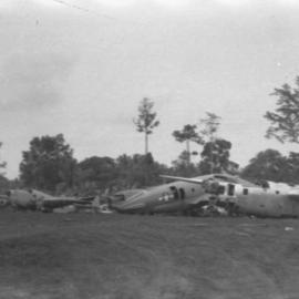 An aviation graveyard, 1945