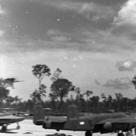 A fighter coming into land, 1945