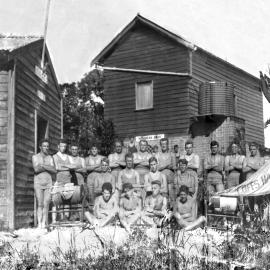 Coffs Harbour lifesavers at Park Beach clubhouse, 5 October 1926