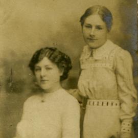 Portrait of two young women, 19 December 1911