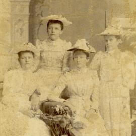 Portrait of four young women, c.1893