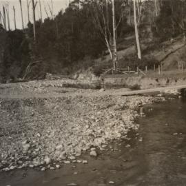 Stanlan's crossing in a flood, early 1956
