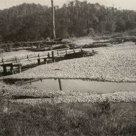  Hartleys Bridge after a flood, early 1956