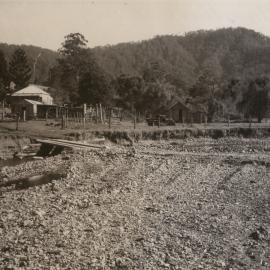 Stanlan's crossing after the flood, early 1956