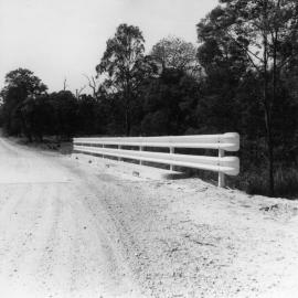 Armco railing on a culvert, c.1956