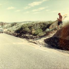 Road works nearly finished at Park Beach, January 1969