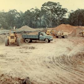 War Memorial Olympic swimming pool construction site, January 1969