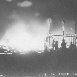 Fire at the jetty village, December 1914