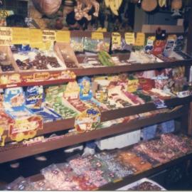 At the Tropical Fruit Shop in the Big Banana complex, 1970s