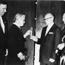 Closing the doors for the last time on the School of Arts, 13 October 1961