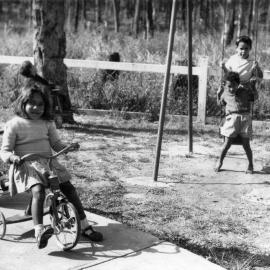 At the playground on the Mission, 1956