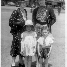 Barbara and daughter-in-law Jimmy with Barbara and John Fowler, 1940