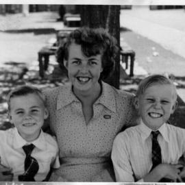 Hugh Nicol with Shirley and Robert Nicol, late 1940s 
