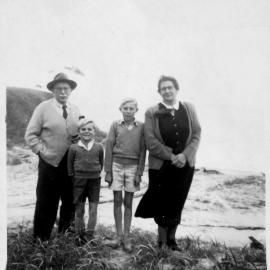 Tom and Freda Durst with Hugh and Robert Nicol, 1940s 