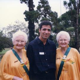 Adelie and Toni promoting the Banana Republic