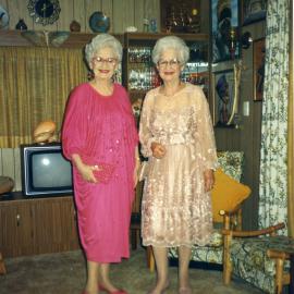 The Banana Twins at a Georgio perfume and fashion parade in the Opal Cove Resort, May 1989