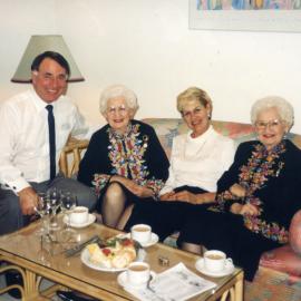 Birthday celebration for the Banana Twins Adelie and Toni at Aanuka Resort with Jeff and Diana Wright, 1995
