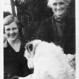 David Nicol's sister Lizbeth with their mother Barbara Nicol in Scotland, 1926