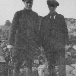 David and his brother Alex Nicol, 1916 