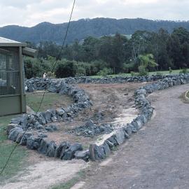 South African Protea bed construction in the North Coast Regional Botanic Garden