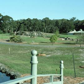 Looking south from the bridge in the Japan section of the North Coast Regional Botanic Garden