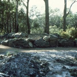 Garden beds under construction in the public display area of the North Coast Regional Botanic Garden