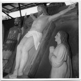 The Crucifixion sand model at Sawtell Reserve, 1962