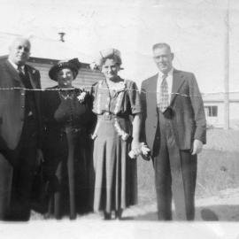 Jack and Edith Kelsall with Eric and Edith Eckford at the Union Church in Elizabeth Street, 24 March 1951 