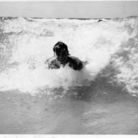 Sawtell Surf Life Saving Club swimmer Bill Singleton, 1952 