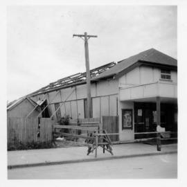 Damage to Sawtell Cinema after a mini cyclone, October 1953