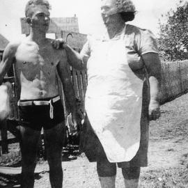 Mrs Anna Bailey with son Clarence