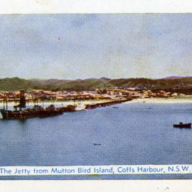 A view of the Jetty from Mutton Bird Island, c.1955