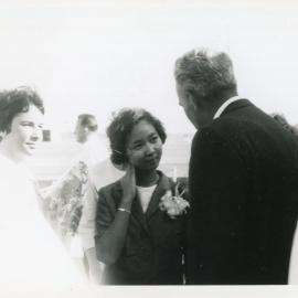 Taiwanese Rotary Club exchange student Kanit Sriangura talking to Rotary members, late 1960s