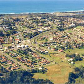 Aerial view of the Raj Mahal and Guru Nanak Sikh Temple, 1992 - 1994 