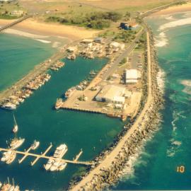 Aerial view of Coffs Harbour Jetty and International Marina, 10 June 1994 