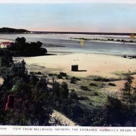View from Bellwood showing the entrance to the Nambucca River