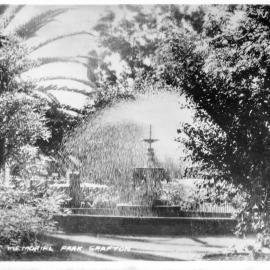 The Memorial Park fountain