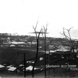 Coffs Harbour township looking east towards the jetty, early 1900s